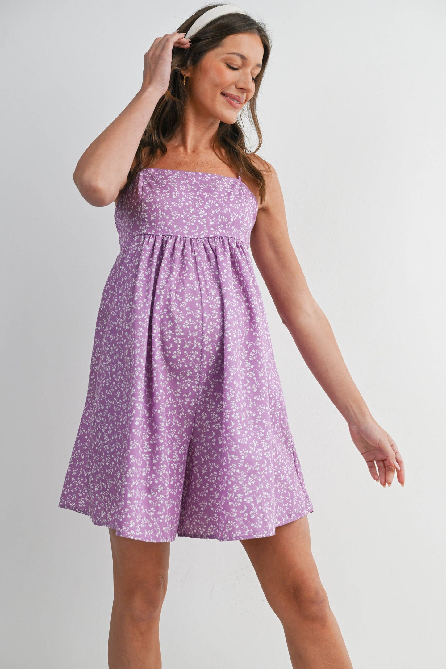 Blooming Grace Maternity Romper